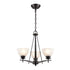 Vintage Iron Glass Oil Rubbed Bronze Large Modern Chandeliers