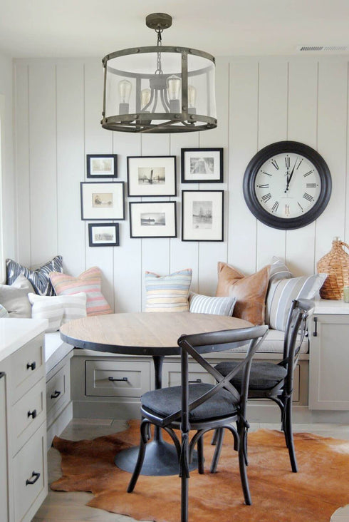 Vintage Metal Mesh Drum Shade Chandelier