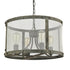 Vintage Metal Mesh Drum Shade Chandelier