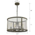 Vintage Metal Mesh Drum Shade Chandelier
