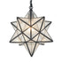 Vintage Moravian Star Seeded Glass Pendant Lights, 14-inch Diameter