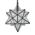 Vintage Moravian Star Seeded Glass Pendant Lights, 14-inch Diameter