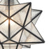Vintage Moravian Star Seeded Glass Pendant Lights, 14-inch Diameter