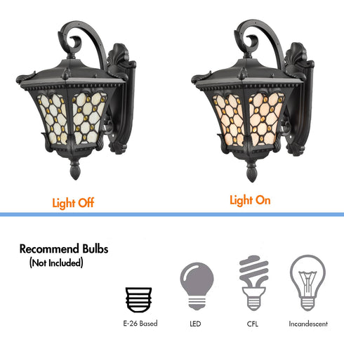 Vintage Outdoor Wall Light Fixture Waterproof Exterior Wall Light