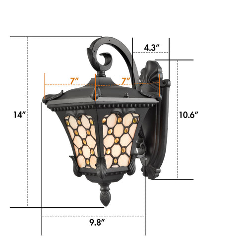Vintage Outdoor Wall Light Fixture Waterproof Exterior Wall Light