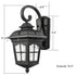 Vintage Outdoor Wall Lights Exterior Coach Light, Black