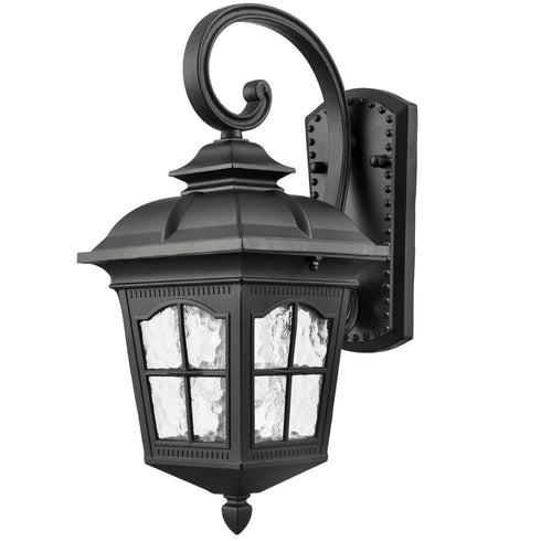 Vintage Outdoor Wall Lights Exterior Coach Light, Black