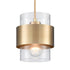 Modern Pendant Light Fixtures Over Kitchen Island Lighting Ceiling Hanging Farmhouse Metal Industrial Mini Cylinder Pendant Lighting Clear Glass Shade