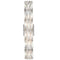 Modern Crystal Wall Sconce 6-Light Chrome Bathroom Wall Light Fixture