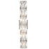 Modern Crystal Wall Sconce 6-Light Chrome Bathroom Wall Light Fixture
