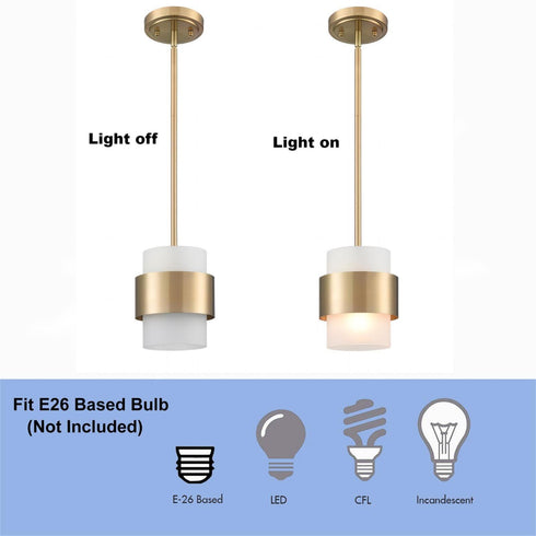 Modern Adjustable Pendant Light Fixtures Over Kitchen Island Lighting Ceiling Hanging Metal Industrial Mini Cylinder Pendant Lighting Frosted Glass Shade