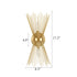 Wall Sconce Lamp Brass 2-Light Vanity Mid-Century Starburst