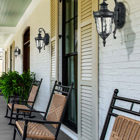 Waterproof Outdoor Light Fixtures Wall Mount Black Wall Sconce