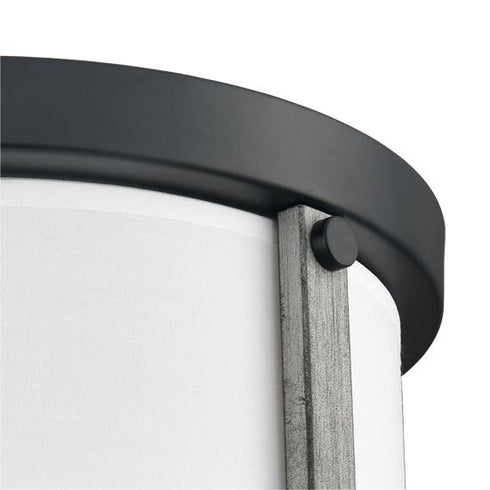 Industrial Flush Mount Ceiling Light White Dimmable LED Ceiling Light