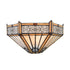 Tiffany Wall Light Fixture 12" Wide Stained Glass Sconce