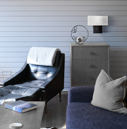 Set of 2 Modern Black metal with White Fabric Shade Wall Sconces for Bedroom