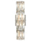Chrome Crystal Wall Sconce Modern 4-Light Bathroom Vanity Light Fixture