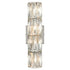 Chrome Crystal Wall Sconce Modern 4-Light Bathroom Vanity Light Fixture