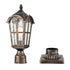 Farmhouse Outdoor Post Light Fixture Pole Lantern Antique Brass