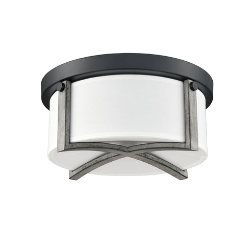 Industrial Flush Mount Ceiling Light White Dimmable LED Ceiling Light