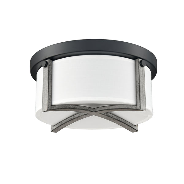Industrial Flush Mount Ceiling Light White Dimmable LED Ceiling Light