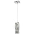 Modern Small Crystal Pendant Light Chrome, LED 8W, 4000K