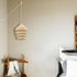 Rattan Plug in Pendant Light Boho Hanging Light