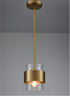 Modern Adjustable Pendant Light Fixtures Over Kitchen Island Lighting Ceiling Hanging Metal Industrial Mini Cylinder Pendant Lighting Clear Glass Shade