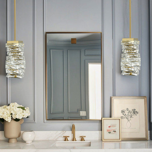 Modern Pendant Light Fabric Drum Shade LED