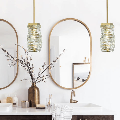 Modern Pendant Light Fabric Drum Shade LED