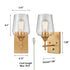 Gold Bathroom Vanity Lighting plug in Wall Sconce