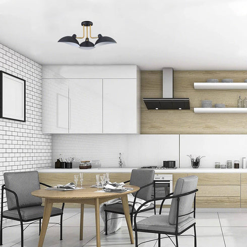 Farmhouse Multi-Directional Ceiling Spot Light Matte Black