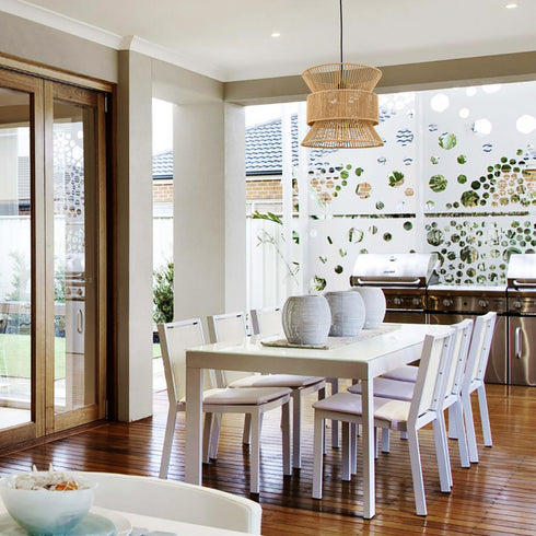 Plug in Pendant Light Rattan Hanging Lamp Boho On/Off Switch