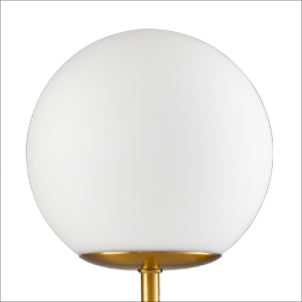 Glass Globe Chandelier Mid Century Pendant Ceiling Lights Milky White Ball Lampshade Wrought Iron for Living Dining Room Bedroom 3 Lights