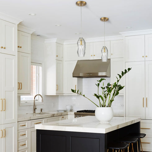 Crystal Pendant Light Fixture Cord Adjustable Modern Brass Pendant Lights Kitchen Island