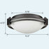 Black Flush Mount Light Milk Glass Ceiling Light Fixture