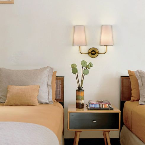 Modern Gold Wall Sconces Double Wall Lamps Living Room