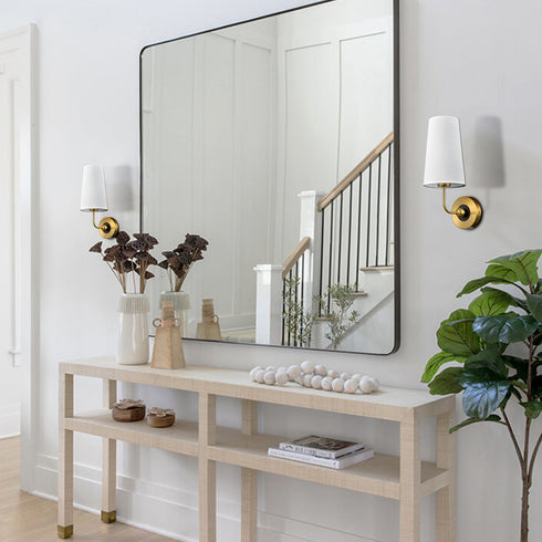 Modern Gold Wall Sconces Set of 2 Living Room Lamps