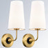 Modern Gold Wall Sconces Set of 2 Living Room Lamps