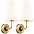 Modern Gold Wall Sconces Set of 2 Living Room Lamps