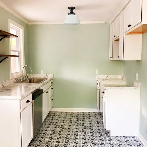 Black Ceiling Light Milk Glass Schoolhouse Light Fixture