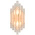 Contemporary Frosted Crystal Wall Sconce Gold Wall Light Fixture