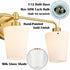Modern Gold Bathroom Light Fixture 3-Light Milk Glass Vanity Light