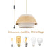 Drum Plug in Hanging Light Fixture Boho Pendant Light