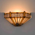 Tiffany Wall Light Fixture 12" Wide Stained Glass Sconce