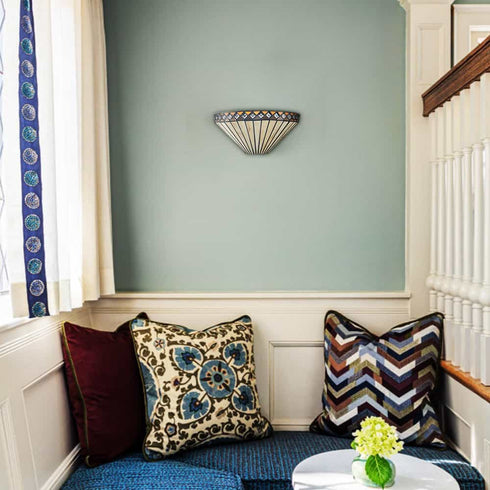 Tiffany Style Wall Sconce 1-Light Stained Glass Wall Light