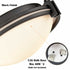 Black Flush Mount Light Milk Glass Ceiling Light Fixture