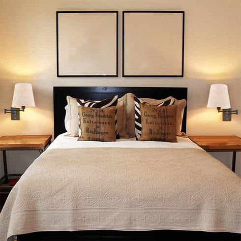 Black Swing Arm Wall Sconces Set of Two Plug in Wall Lamp