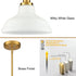 Modern Gold Pendant Light Fixture Kitchen Island with Dome Opal Glass