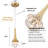 Modern Flower Crystal Pendant Light Fixture G9 Gold Pendant Light Kitchen Island